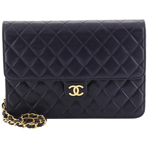 chanel pouch set|Chanel vintage clutch with chain.